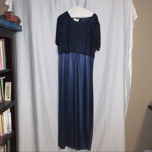 VINTAGE Blue Gown